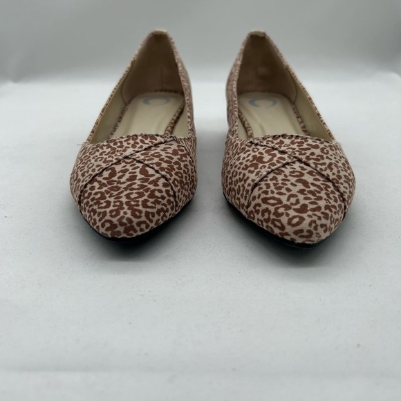 Journee Collection Loafers‎ Womens 7 1/2 Animal Print Justine Heeled Loafers NEW - Picture 5 of 10